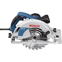 Bosch GKS 85 3 cm 5000 RPM 2200 W, Sierra circular azul/Negro, 3 cm, 5000 RPM, 8,5 cm, 6,5 cm, Corriente alterna, 2200 W