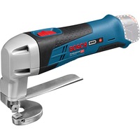 Bosch GSC 10.8 V-LI 3600 spm, Tijeras de chapa azul/Negro, Deep discharge, Sobrecalentamiento, Sobrecarga, Negro, Azul, 3600 spm, 3,5 m/s², Batería, Ión de litio