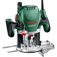 Bosch POF 1400 ACE Aluminio, Negro, Verde, Rojo, Blanco 28000 RPM 1450 W, Fresadora verde/Negro, Base de superficie, Aluminio, Negro, Verde, Rojo, Blanco, 28000 RPM, 6, 6.35 (1/4"), 8 (5/16"), 11000 RPM, 5,5 cm