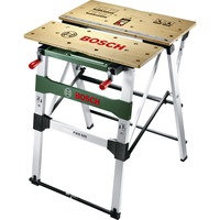 Bosch PWB 600 Banco de trabajo para carpintería verde, Banco de trabajo para carpintería, Aluminio, Bamboo, Madera, Negro, Verde, Metálico, 680 mm, 552,6 mm, 834 mm