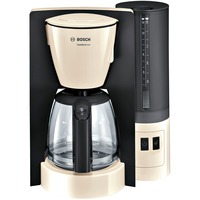 Bosch TKA6A047 cafetera eléctrica Semi-automática Cafetera de filtro 1,25 L crema/Gris oscuro, Cafetera de filtro, 1,25 L, 1200 W, Beige, Negro