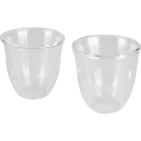 DeLonghi 5513214591 vaso de café Transparente 2 pieza(s), Vidrio transparente, Transparente, Vidrio, 2 pieza(s), Transparente