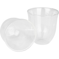 DeLonghi 5513214601 vaso de café Transparente 2 pieza(s) 270 ml, Vidrio transparente, Transparente, Vidrio, 2 pieza(s), Transparente, 270 ml, 95 mm