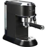 DeLonghi Dedica Style EC 685.BK Semi-automática Máquina espresso 1,1 L, Cafetera espresso negro/Plateado brillante, Máquina espresso, 1,1 L, Dosis de café, De café molido, 1300 W, Negro, Plata
