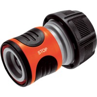GARDENA Conector Stop 19 mm (3/4") , Pieza de manguera gris/Naranja, 18214-20