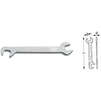 Hazet 440-5 llave fija, Llave de tuercas cromado, Acero inoxidable, 5 mm, 1 pieza(s)