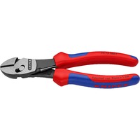 KNIPEX TwinForce Alicates de corte diagonal rojo/Azul, Alicates de corte diagonal, Acero cromo vanadio, De plástico, Azul/Rojo, 18 cm, 280 g