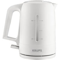 Krups BW2441 tetera eléctrica 1,6 L 2200 W Blanco, Hervidor de agua blanco, 1,6 L, 2200 W, Blanco, Acero inoxidable, Indicador de nivel de agua, Filtrado