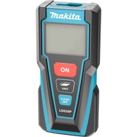 Makita LD030P rangefinders Negro, Turquesa 0 - 30 m, Telémetro azul/Negro, Negro, Turquesa, IP54, AAA, 1,5 V, 53 x 115 x 25 mm, 95 g