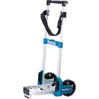 Makita MAKPAC Trolley TR00000001, Carretilla azul/Negro, con cinto de seguridad