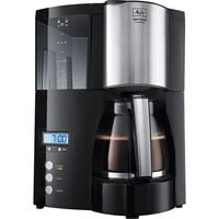 Melitta Optima Timer Cafetera de filtro 1 L negro/Acero fino, Cafetera de filtro, 1 L, De café molido, 850 W, Negro