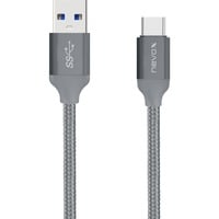 Nevox 1457 cable USB plateado, 5000 Mbit/s