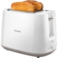 Philips Daily Collection Hriankovač HD2581/00, Tostadora blanco, 2 rebanada(s), Metal, 830 W, 230 V, 830 W, 50-60 Hz