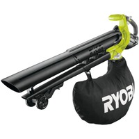 Ryobi OBV18 aspiradora de hojas 200 kmh Negro, Amarillo 18 V, Aspirador/soplador verde/Negro, Soplador manual, 200 kmh, Negro, Amarillo, Soplado/Succión, Eléctrico, 97,4 dB