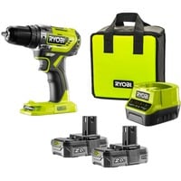 Ryobi R18PD5-220S, Martillo atornillador verde/Negro