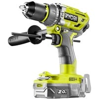 Ryobi R18PD7-220B 1800 RPM Sin llave 1,7 kg Negro, Amarillo, Martillo atornillador verde/Negro, Taladro de pistola, Sin llave, Sin escobillas, 1,3 cm, 1800 RPM, 5,4 cm