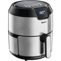 Tefal Easy Fry EY401D Sencillo 4,2 L Independiente 1500 W Freidora de aire caliente Negro, Acero inoxidable acero fino/Negro, Freidora de aire caliente, 4,2 L, 1,2 kg, 80 °C, 200 °C, 6 personas(s)