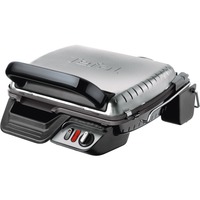 Tefal Ultra Compact 600 Comfort GC3060 parrilla eléctrica de contacto, Barbacoa de contacto acero fino/Negro, Negro, Acero inoxidable, Rectangular, Aluminio, 2000 W, 210 mm, 383 mm
