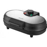 Unold 48165 crepera 2 crep(s) 1000 W Negro, Acero inoxidable, Máquina de hacer tortitas acero fino cepillado/Negro, 2 crep(s), Negro, Acero inoxidable, 13,5 cm, Aluminio, Giratorio, 0,75 m