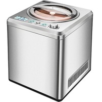 Unold 48872 máquina para helados Compresor de helados 2 L 180 W Acero inoxidable, Heladera acero fino cepillado, Compresor de helados, 2 L, 1 senos, Acero inoxidable, 30 min, LCD