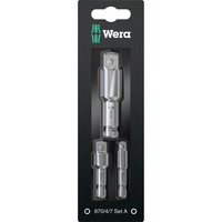 Wera 870/4/7 Juego A SB, Llave de tubo 3 pieza(s), Hexagonal, 1 x 1/4"x50 1 x 3/8"x50 1 x 1/2"x75, Ampolla