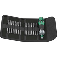 Wera Kraftform Kompakt 60 RA, Conjuntos de bits negro/Verde, 8,9 cm, Negro / Azul, Negro