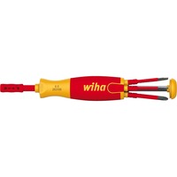 Wiha Destornillador con cargador de puntas LiftUp electric rojo/Amarillo