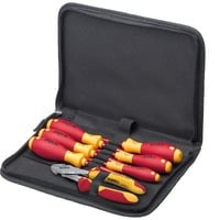 Wiha Juego de herramientas para electricista, Kit de herramientas rojo/Amarillo