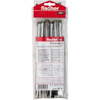 fischer Taco para marco de ventana F 10 M 202 B, Pasador plateado