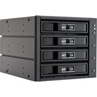 Chieftec CBP-3141SAS caja para disco duro externo Negro, Chasis intercambiable negro, SAS, SATA, Serial ATA II, Serial ATA III, 0, 1, 5, 10, SATA, Negro, 8 cm, 1 Ventilador(es)