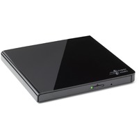 HLDS Slim Portable DVD-Writer, Regrabadora DVD externa negro, Negro, Bandeja, Sobremesa/Portátil, DVD±RW, USB 2.0, 60000 h, Minorista