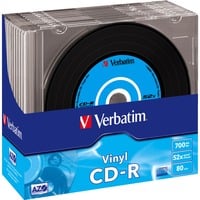Verbatim CD-R AZO Data Vinyl 700 MB 52x 10 pieza(s), CDs vírgenes 52x, CD-R, 700 MB, 10 pieza(s)