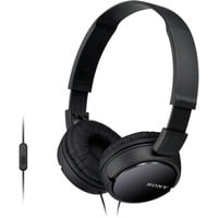 Sony MDR-ZX110AP Auriculares y Cascos, Auriculares con micrófono negro, Alámbrico, 12 - 22000 Hz, Llamadas/Música, 120 g, Auriculares, Negro