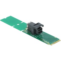 DeLOCK 63145 tarjeta y adaptador de interfaz Interno SFF-8643, Tarjeta de interfaz M.2, SFF-8643, Verde, Envase para colgar