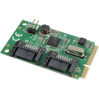 DeLOCK 95233 tarjeta y adaptador de interfaz Interno SATA, Controlador Mini PCI Express, SATA, Asmedia ASM1061, 6 Gbit/s, Windows XP/Vista/Vista-64/7/7-64, Linux 2.6