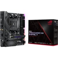 ASUS ROG Crosshair VIII Impact AMD X570 Zócalo AM4 Mini DTX, Placa base AMD, Zócalo AM4, 2nd Generation AMD Ryzen™ 3, 3rd Generation AMD Ryzen™ 3, 2nd Generation AMD Ryzen™ 5, 3rd..., Zócalo AM4, DDR4-SDRAM, 64 GB