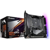 GIGABYTE B550I AORUS PRO AX Placa base - Procesadores AMD Ryzen 5000, VRM de 8 fases, hasta 5300 MHz DDR4, 1xPCIe 4.0 + 1xPCIe 3.0 M.2, Wi-Fi 6E, LAN 2.5GbE, USB 3.2 Gen 2 VRM de 8 fases, hasta 5300 MHz DDR4, 1xPCIe 4.0 + 1xPCIe 3.0 M.2, Wi-Fi 6E, LAN 2.5GbE, USB 3.2 Gen 2, AMD, Zócalo AM4, AMD Ryzen 3000 Series, AMD Ryzen 4000 Series, AMD Ryzen 5000 Series, Zócalo AM4, DDR4-SDRAM, 64 GB
