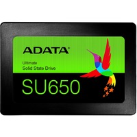 ADATA SU650 960 GB 2.5" Serial ATA III SLC, Unidad de estado sólido negro, 960 GB, 2.5", 520 MB/s, 6 Gbit/s