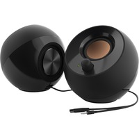 Creative Pebble Negro Alámbrico 4,4 W, Altavoces de PC negro, 2.0 canales, Alámbrico, 4,4 W, 100 - 17000 Hz, Negro