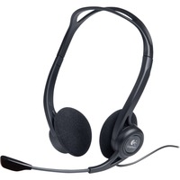 Logitech 981-000100 auricular y casco Auriculares Alámbrico Diadema Llamadas/Música USB tipo A Negro, Auriculares con micrófono negro, Alámbrico, 100 - 1000 Hz, Llamadas/Música, 120 g, Auriculares, Negro, Minorista