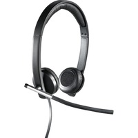 Logitech 981-000519 auricular y casco Auriculares Alámbrico Diadema Oficina/Centro de llamadas USB tipo A Negro, Plata, Auriculares con micrófono negro, Alámbrico, Oficina/Centro de llamadas, 50 - 10000 Hz, 120 g, Auriculares, Negro, Plata