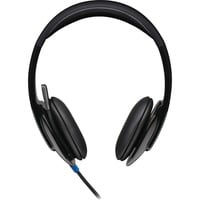 Logitech H540 USB Auriculares Alámbrico Diadema Oficina/Centro de llamadas USB tipo A Negro, Auriculares con micrófono negro, Alámbrico, Oficina/Centro de llamadas, 20 - 20000 Hz, 120 g, Auriculares, Negro, Minorista