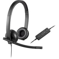 Logitech H570E Auriculares Alámbrico Diadema Oficina/Centro de llamadas USB tipo A Negro, Auriculares con micrófono negro, Alámbrico, Oficina/Centro de llamadas, 31,5 - 20000 Hz, 111 g, Auriculares, Negro