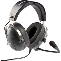Thrustmaster T.Flight U.S. Air Force Edition Auriculares Alámbrico Diadema Juego Negro, Auriculares para gaming gris/metálico, Alámbrico, Juego, 650 g, Auriculares, Negro