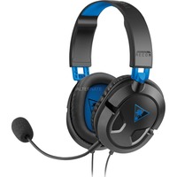 Turtle Beach Recon 50P Auriculares Gaming PS5, PS4, Xbox Series X|S, Xbox One y PC, Auriculares para gaming negro/Azul, PS4, Xbox Series X|S, Xbox One y PC, Alámbrico, Juego, 20 - 20000 Hz, Auriculares, Negro, Azul