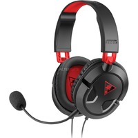 Turtle Beach Recon 50 Auriculares Gaming PC, PS4, PS5, Xbox One y Xbox Series X o S, Auriculares para gaming negro, PS4, PS5, Xbox One y Xbox Series X o S, Alámbrico, Juego, 20 - 20000 Hz, 530,7 g, Auriculares, Negro, Rojo