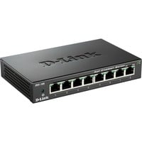 D-Link DES-108 Negro, Interruptor/Conmutador negro, Bidireccional completo (Full duplex)