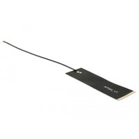 DeLOCK LoRa antena para red MHF 1,68 dBi negro, 1,68 dBi, 0.863 - 0.928 GHz, 50 Ω, MHF, Polarización linear, 0,15 m