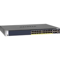 Netgear M4300-28G-PoE+(1000W)/US/EMEA Gestionado Gigabit Ethernet (10/100/1000) Energía sobre Ethernet (PoE) 1U Negro, Interruptor/Conmutador Gestionado, Gigabit Ethernet (10/100/1000), Energía sobre Ethernet (PoE), 1U