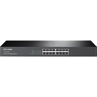 TP-Link TL-SF1016 switch No administrado Fast Ethernet (10/100) 1U Negro, Interruptor/Conmutador negro, No administrado, Fast Ethernet (10/100), Montaje en rack, 1U